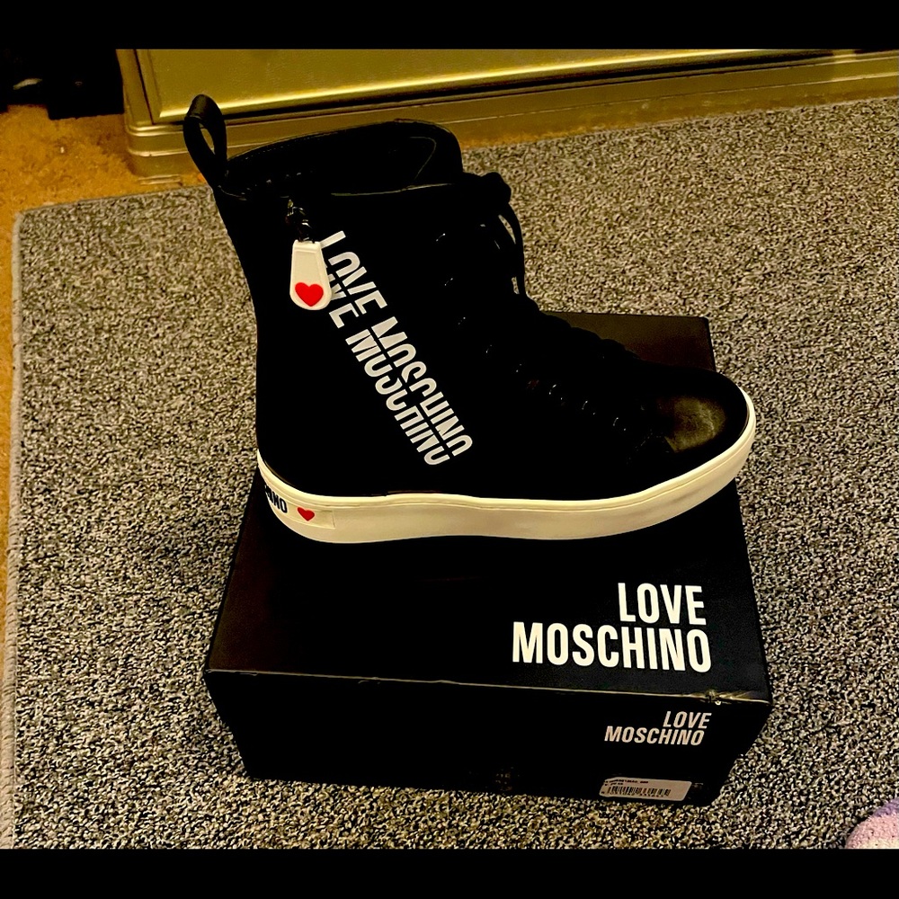 Womens is Moschino high top sneakers